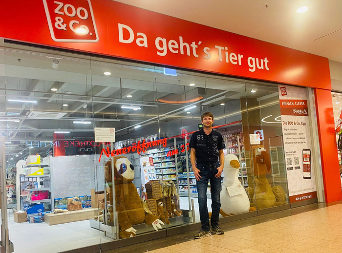 Robert Daßler eröffnet Ende Juli in Halle seinen zehnten Zoo & Co.- Fachmarkt.