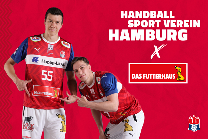 Der Handball Sport Verein Hamburg zählt in der kommenden Saison Das Futterhaus zu seinen Premium-Partnern. Bild: HSVH
