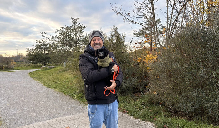 steves Detlev Steves hat den Tierschutzhund „Opi“ ein neues Zuhause gegeben.