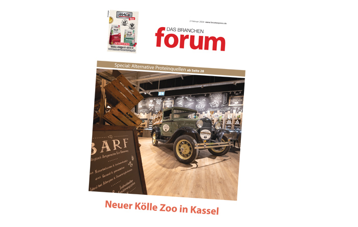 Die Februar-Ausgabe des BRANCHEN forum beschäftigt sich schwerpunktmäßig mit Katzennahrung.