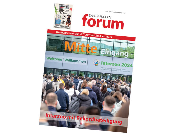 juni1 Die Juni-Ausgabe des BRANCHEN forum berichtet ausführlich über die Interzoo, die im Mai in Nürnberg stattfand.