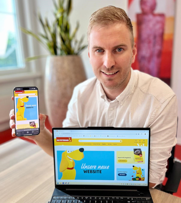 launch1 Die Das Futterhaus –App und die Website sind ab sofort in einer Systemwelt zuhause.