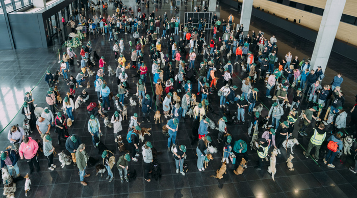 122 Hunde schreiben Geschichte: James Wellbeloved(TM) stellt neuen GUINNESS WORLD RECORDS® Titel auf James Wellbeloved, die Hundefuttermarke von Mars Pet Nutrition, hat auf der Dogs & Fun in Dortmund einen neuen Weltrekord aufgestellt. Bild: Mars