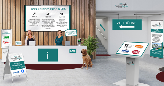 Vom 25. bis 27. November  findet das Fachforum Heimtier Digital statt. Bild: Takefive-Media