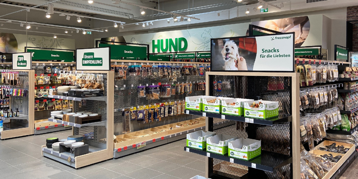 Der neue Fressnapf-Markt eröffnet am 4. Dezember mit innovativem Store-Konzept. Bild: Fressnapf 