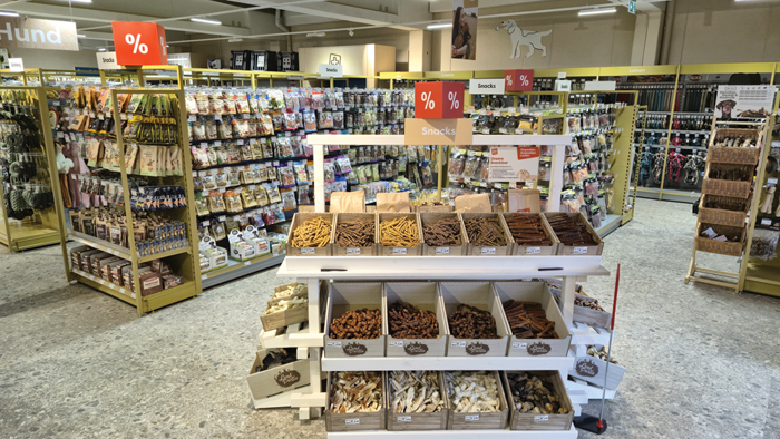 Die Futterbar im Zoo & Co. in Sennefeld. Bild: Sagaflor