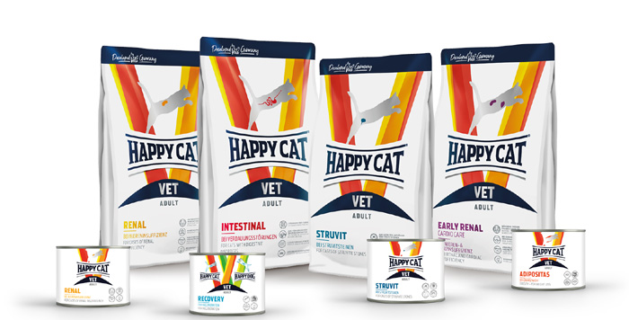 Das Happy Cat Vet-Sortiment ist ab sofort frei erhältlich. Bild: Interquell