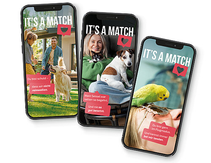 „It’s a Match“ soll die positiven Effekte von Heimtierhaltung sichtbar machen. Bild: IVH 
